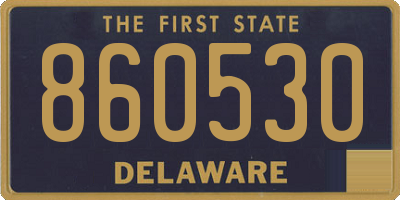 DE license plate 860530