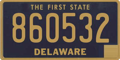 DE license plate 860532