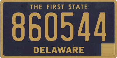 DE license plate 860544