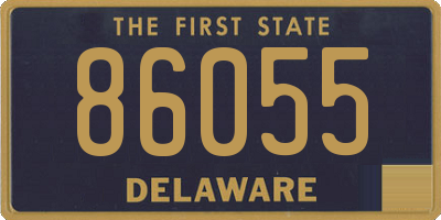 DE license plate 86055
