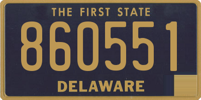 DE license plate 860551