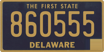 DE license plate 860555
