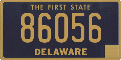 DE license plate 86056