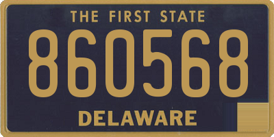 DE license plate 860568