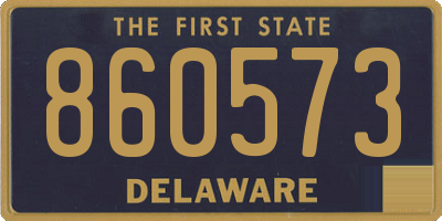 DE license plate 860573