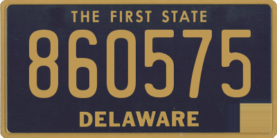 DE license plate 860575