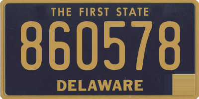 DE license plate 860578