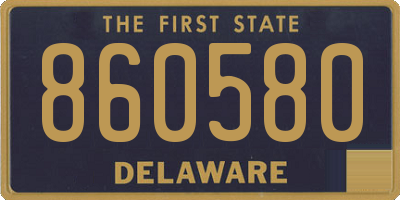 DE license plate 860580