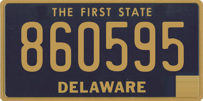 DE license plate 860595