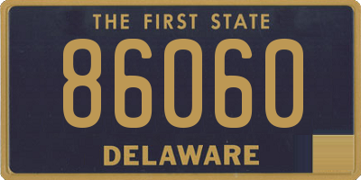 DE license plate 86060