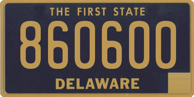 DE license plate 860600