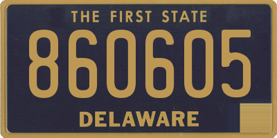 DE license plate 860605