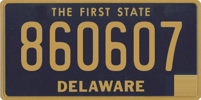 DE license plate 860607