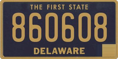 DE license plate 860608
