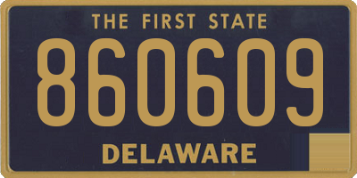 DE license plate 860609
