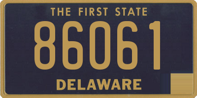 DE license plate 86061