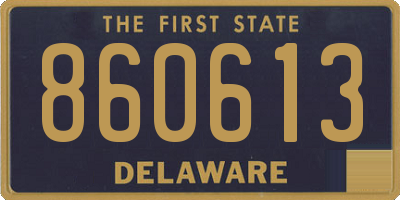 DE license plate 860613