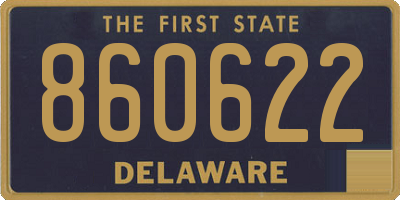 DE license plate 860622