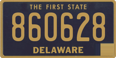 DE license plate 860628