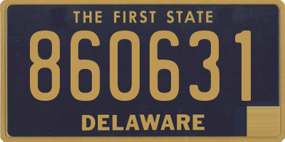 DE license plate 860631