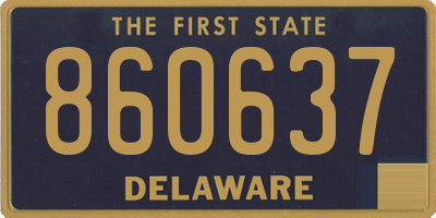 DE license plate 860637