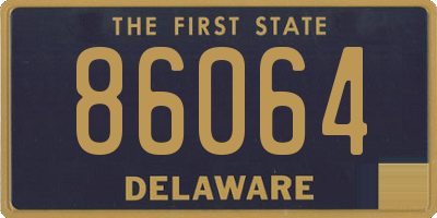 DE license plate 86064