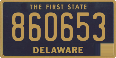 DE license plate 860653