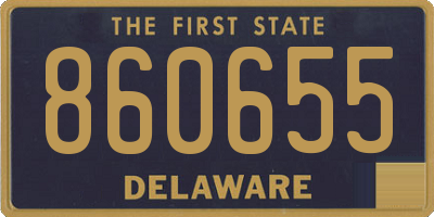 DE license plate 860655