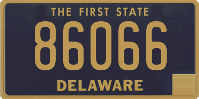 DE license plate 86066