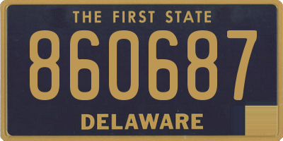 DE license plate 860687