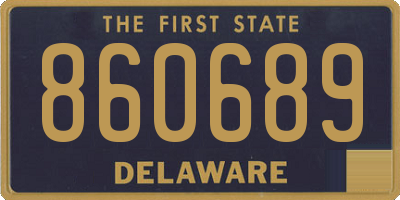 DE license plate 860689