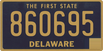 DE license plate 860695