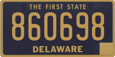 DE license plate 860698