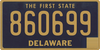 DE license plate 860699