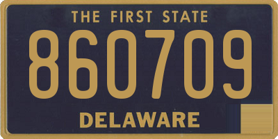 DE license plate 860709