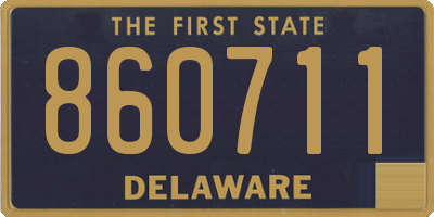 DE license plate 860711