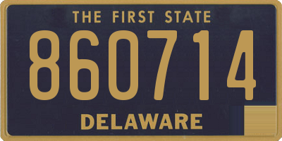 DE license plate 860714