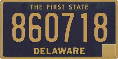 DE license plate 860718
