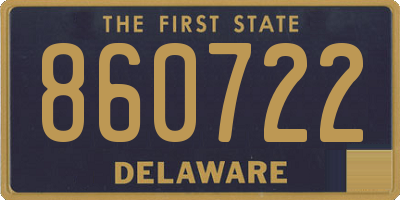 DE license plate 860722
