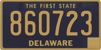 DE license plate 860723