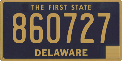 DE license plate 860727