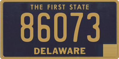 DE license plate 86073