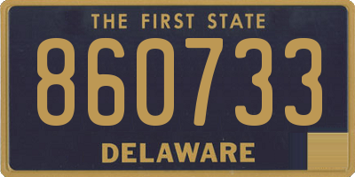 DE license plate 860733