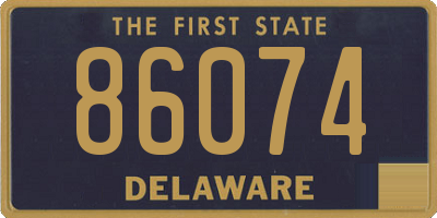 DE license plate 86074
