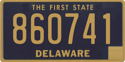 DE license plate 860741