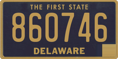 DE license plate 860746
