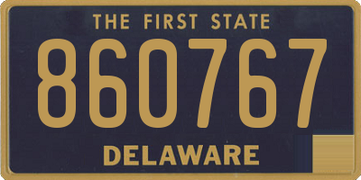 DE license plate 860767