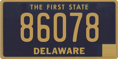 DE license plate 86078