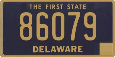 DE license plate 86079