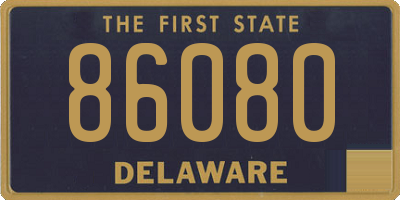 DE license plate 86080